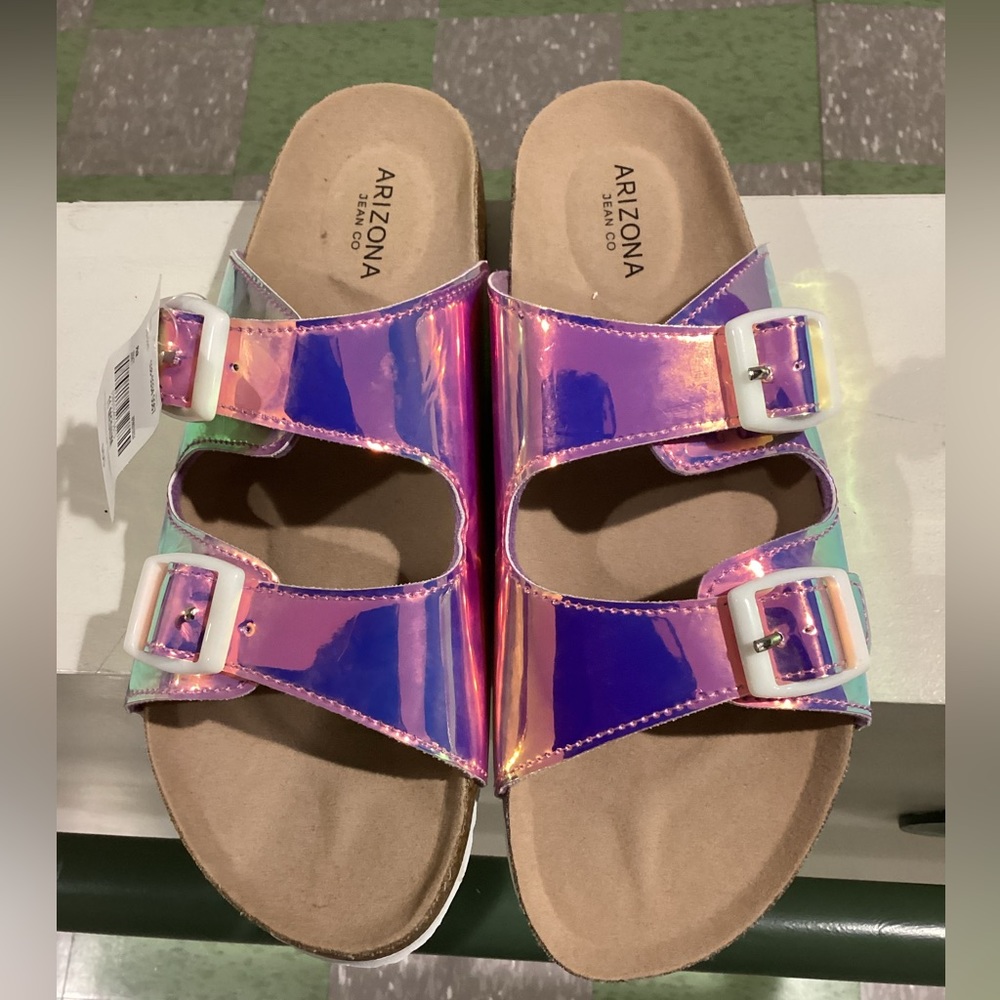 Arizona Jeans Slip- on Sandals-Sz: 11